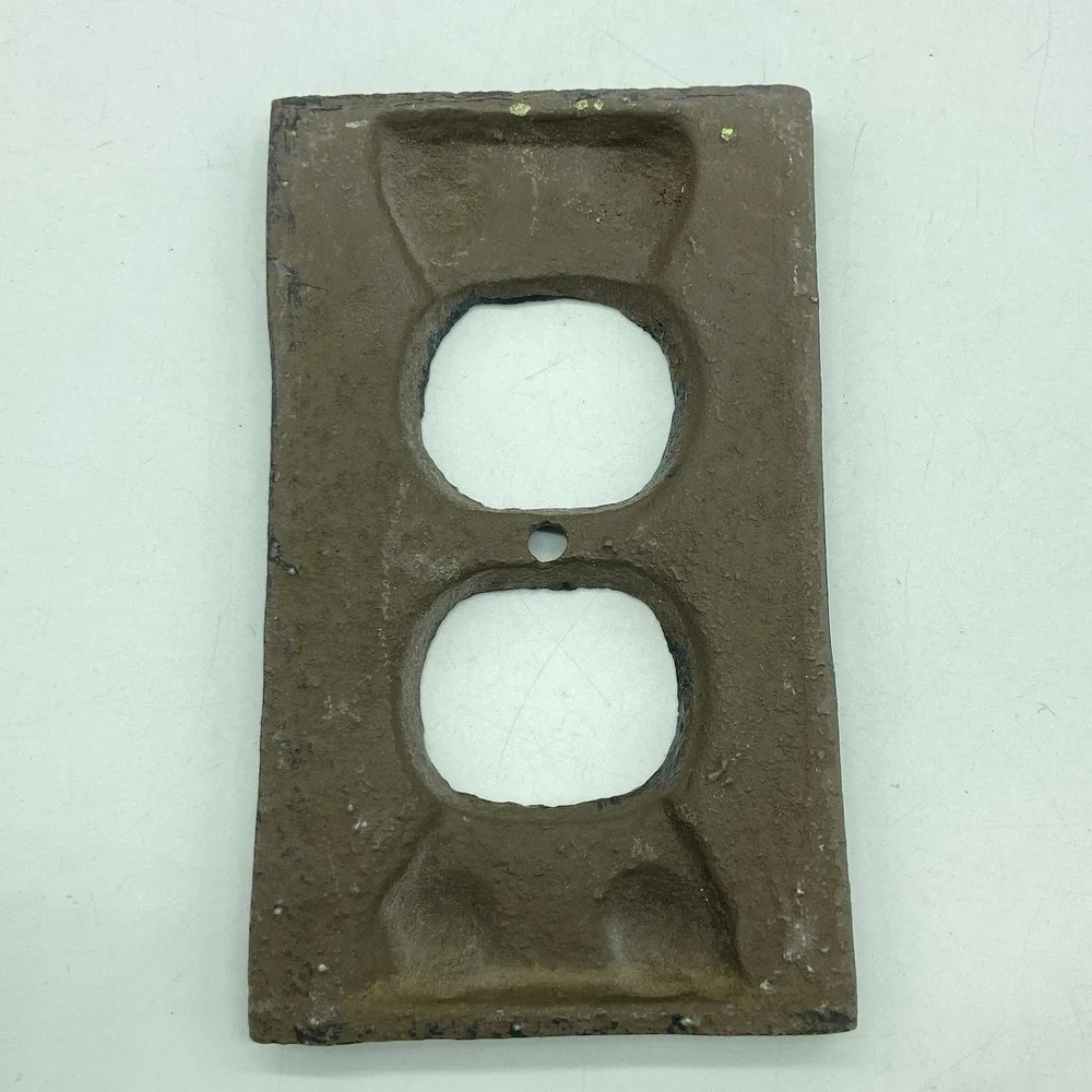 Wrought Iron Outlet Covers Fleur De Lis Ornate Set Of 2 Rustic Farmhouse